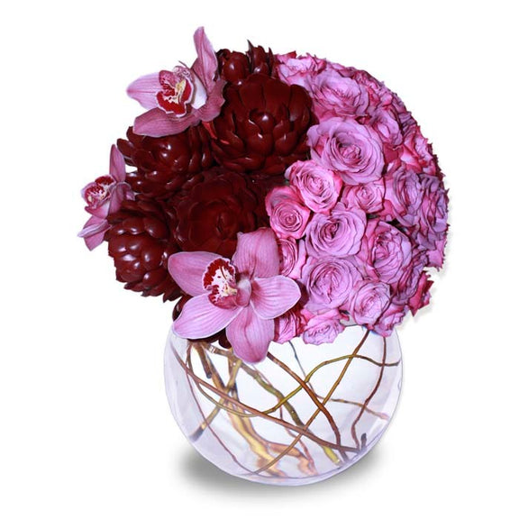 Arreglo Floral Orquideas y Rosas | SINCERO
